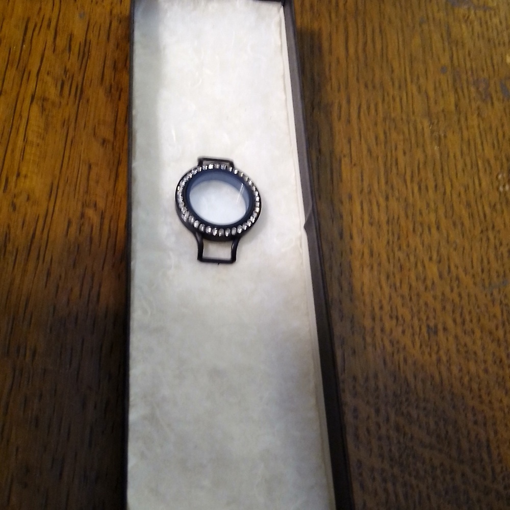 Origami owl black bracelet charm holder
